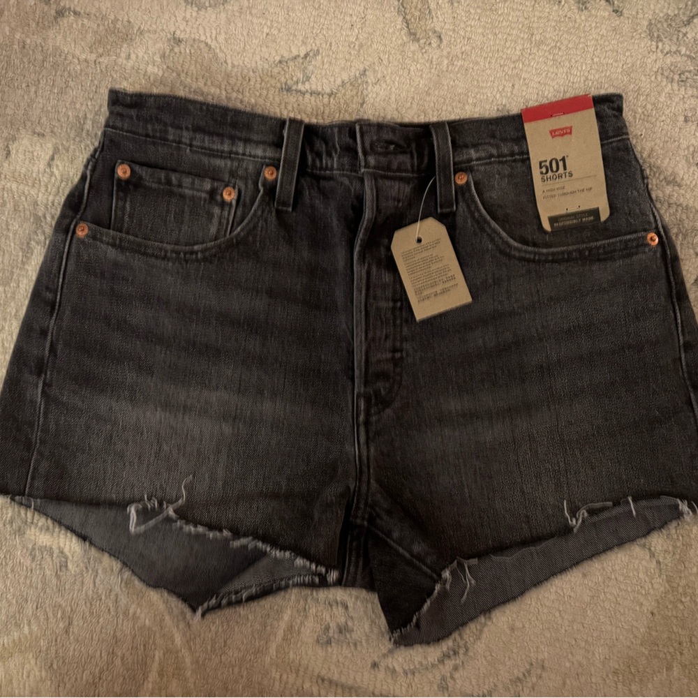 Levi’s 501 High Rise Blue Jean Shorts - Black - NWT - Size 30
